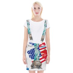Statue Of Liberty Independence Day Poster Art Braces Suspender Skirt