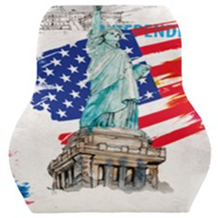 Statue Of Liberty Independence Day Poster Art Car Seat Back Cushion 
