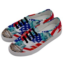 Statue Of Liberty Independence Day Poster Art Men s Classic Low Top Sneakers