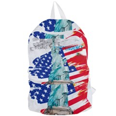 Statue Of Liberty Independence Day Poster Art Foldable Lightweight Backpack