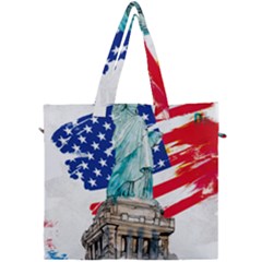 Statue Of Liberty Independence Day Poster Art Canvas Travel Bag