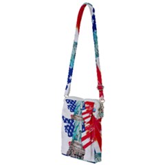 Statue Of Liberty Independence Day Poster Art Multi Function Travel Bag