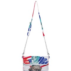 Statue Of Liberty Independence Day Poster Art Mini Crossbody Handbag
