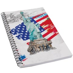 Statue Of Liberty Independence Day Poster Art 5.5  x 8.5  Notebook