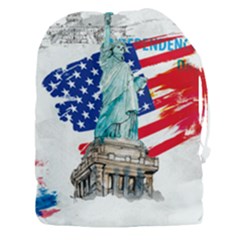 Statue Of Liberty Independence Day Poster Art Drawstring Pouch (XXXL)