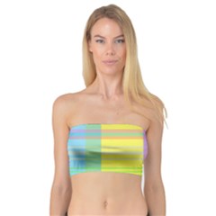 Easter Background Easter Plaid Bandeau Top