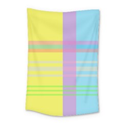 Easter Background Easter Plaid Small Tapestry