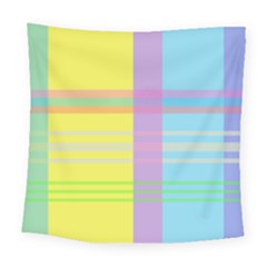 Easter Background Easter Plaid Square Tapestry (Large)