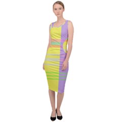 Easter Background Easter Plaid Sleeveless Pencil Dress