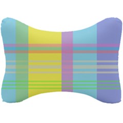 Easter Background Easter Plaid Seat Head Rest Cushion