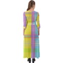 Easter Background Easter Plaid Button Up Boho Maxi Dress View2