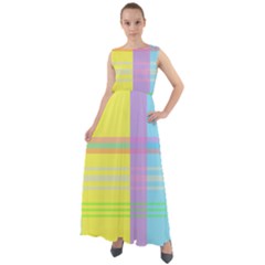 Easter Background Easter Plaid Chiffon Mesh Maxi Dress