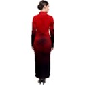 dark red secret Turtleneck Maxi Dress View2