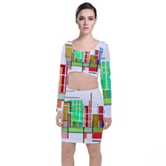 Business Finance Statistics Graphic Top And Skirt Sets by Simbadda