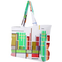 Business Finance Statistics Graphic Simple Shoulder Bag by Simbadda