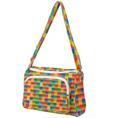 Background Colorful Abstract Front Pocket Crossbody Bag by Simbadda