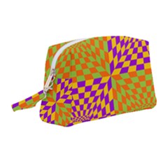 Pop Art Orange Background Wristlet Pouch Bag (medium) by Simbadda