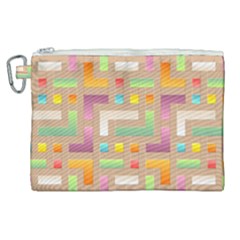 Abstract Background Colorful Canvas Cosmetic Bag (xl) by Simbadda