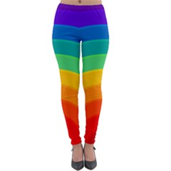Rainbow Background Colorful Lightweight Velour Leggings by Simbadda