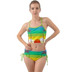 Seaside Sunrise Colorful Ocean Sea Mini Tank Bikini Set