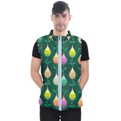 Tulips Seamless Pattern Background Men s Puffer Vest