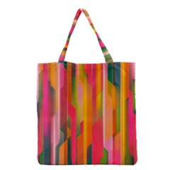 Background Abstract Colorful Grocery Tote Bag by Simbadda