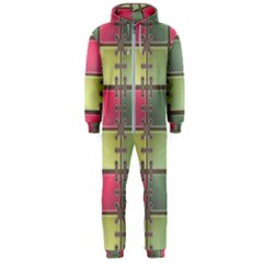 Seamless Pattern Seamless Design Hooded Jumpsuit (men)  by Simbadda