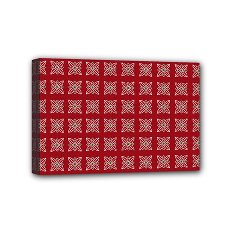 Christmas Paper Wrapping Paper Mini Canvas 6  X 4  (stretched) by Simbadda