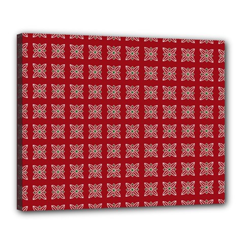 Christmas Paper Wrapping Paper Canvas 20  X 16  (stretched) by Simbadda