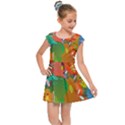 Background Colorful Abstract Kids  Cap Sleeve Dress View1