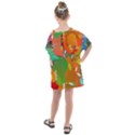 Background Colorful Abstract Kids  One Piece Chiffon Dress View2