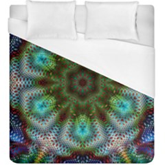 Art Background Flames Duvet Cover (King Size)