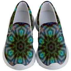 Art Background Flames Kids  Lightweight Slip Ons