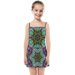 Art Background Flames Kids  Summer Sun Dress