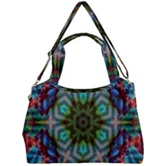 Art Background Flames Double Compartment Shoulder Bag by Simbadda