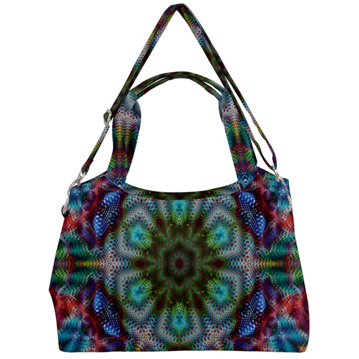 Art Background Flames Double Compartment Shoulder Bag