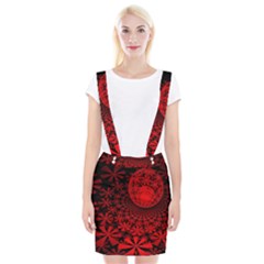 Fractals Fantasy Image Art Braces Suspender Skirt by Simbadda