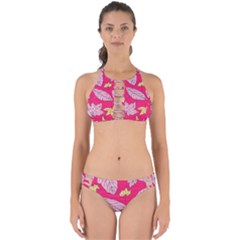 Autumn Dried Leaves Dry Nature Perfectly Cut Out Bikini Set by Simbadda