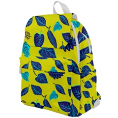 Leaves Pattern Picture Detail Top Flap Backpack by Simbadda