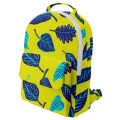 Leaves Pattern Picture Detail Flap Pocket Backpack (small) by Simbadda