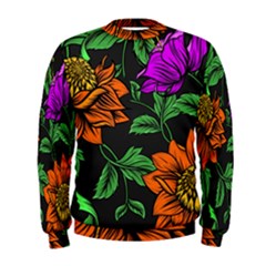 Floral Background Drawing Men s Sweatshirt