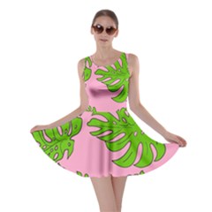 Leaves Tropical Plant Green Garden Skater Dress by Simbadda