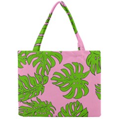 Leaves Tropical Plant Green Garden Mini Tote Bag by Simbadda