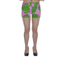Leaves Tropical Plant Green Garden Skinny Shorts by Simbadda