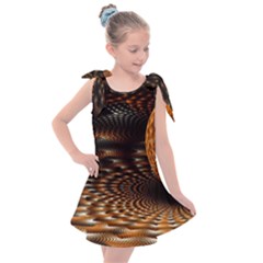 Fractals Fantasy Image Art Kids  Tie Up Tunic Dress by Simbadda