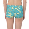 Leaves Dried Leaves Stamping Blue Yellow Boyleg Bikini Bottoms View2