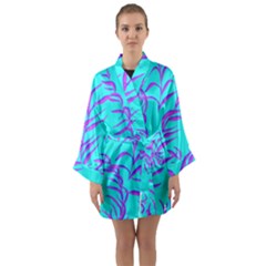 Branches Leaves Colors Summer Long Sleeve Kimono Robe by Simbadda