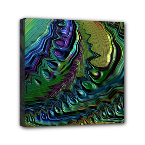 Fractal Art Background Image Mini Canvas 6  x 6  (Stretched)