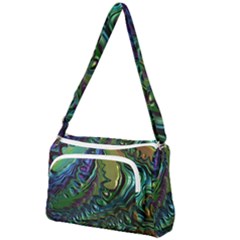 Fractal Art Background Image Front Pocket Crossbody Bag