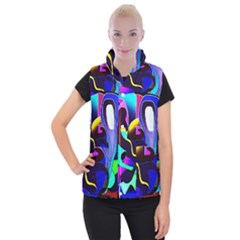 Curvy Collage Women s Button Up Vest